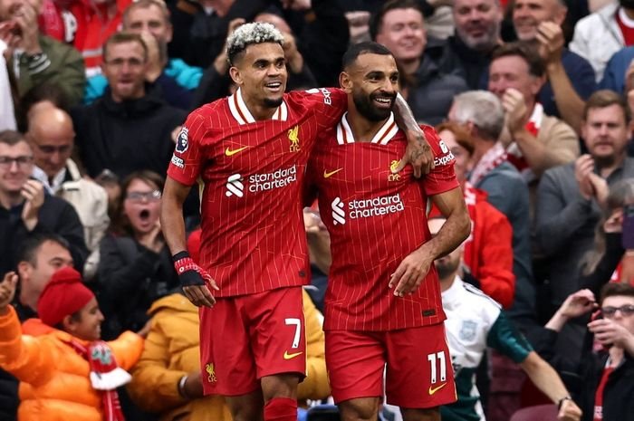 Hasil Liga Inggris – Luis Diaz dan Mohamed Salah Ganas, Liverpool Sempurna Pukul Brentford